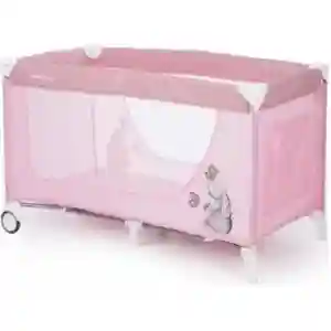 kikkaboo krevetac day & night pink rabbit 2 nivoa sa stolom za previjanje