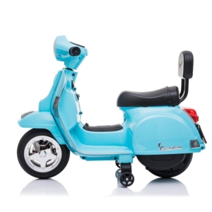 Vespa PX150 6V - Plava - Motor na akumulator za decu Vespa PX150 6V plava motor za decu – bočni izgled