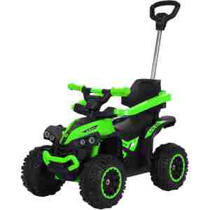 guralica ts-921 zelena themasport sa ručkom za guranje i svetlosnim efektima