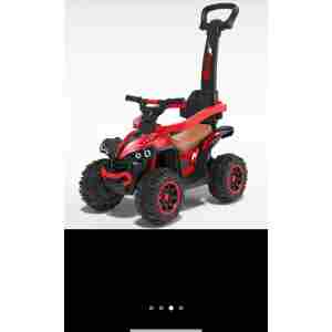 guralica ts-921 crvena themasport sa ručkom za guranje i svetlosnim efektima