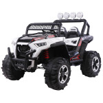 021586 džip monster džip monster 12v beli sa led svetlom i suspenzijom
