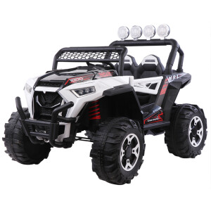 021586 džip monster džip monster 12v beli sa led svetlom i suspenzijom