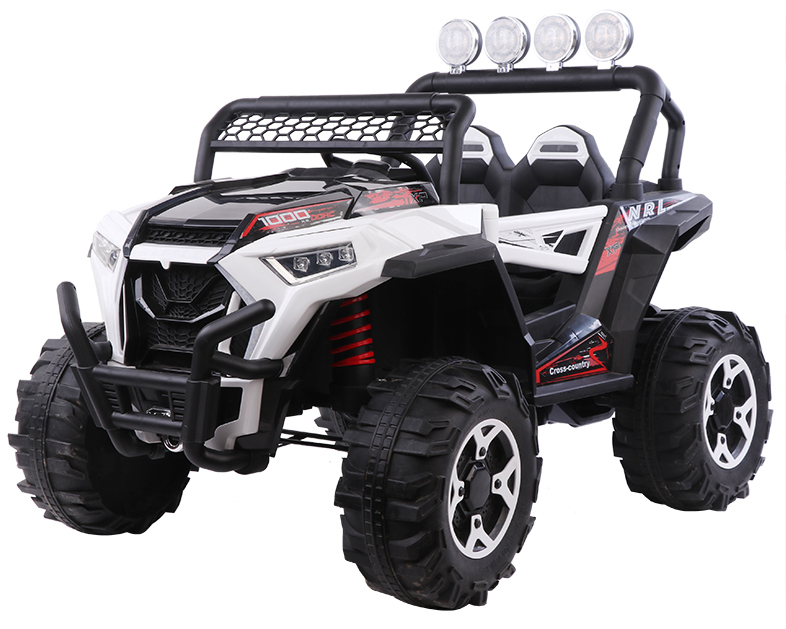 021586 džip monster džip monster 12v beli sa led svetlom i suspenzijom