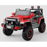 029599 džip rubbion 12v crveni crveni električni džip rubbion 12v sa amortizerom i daljinskim upravljačem