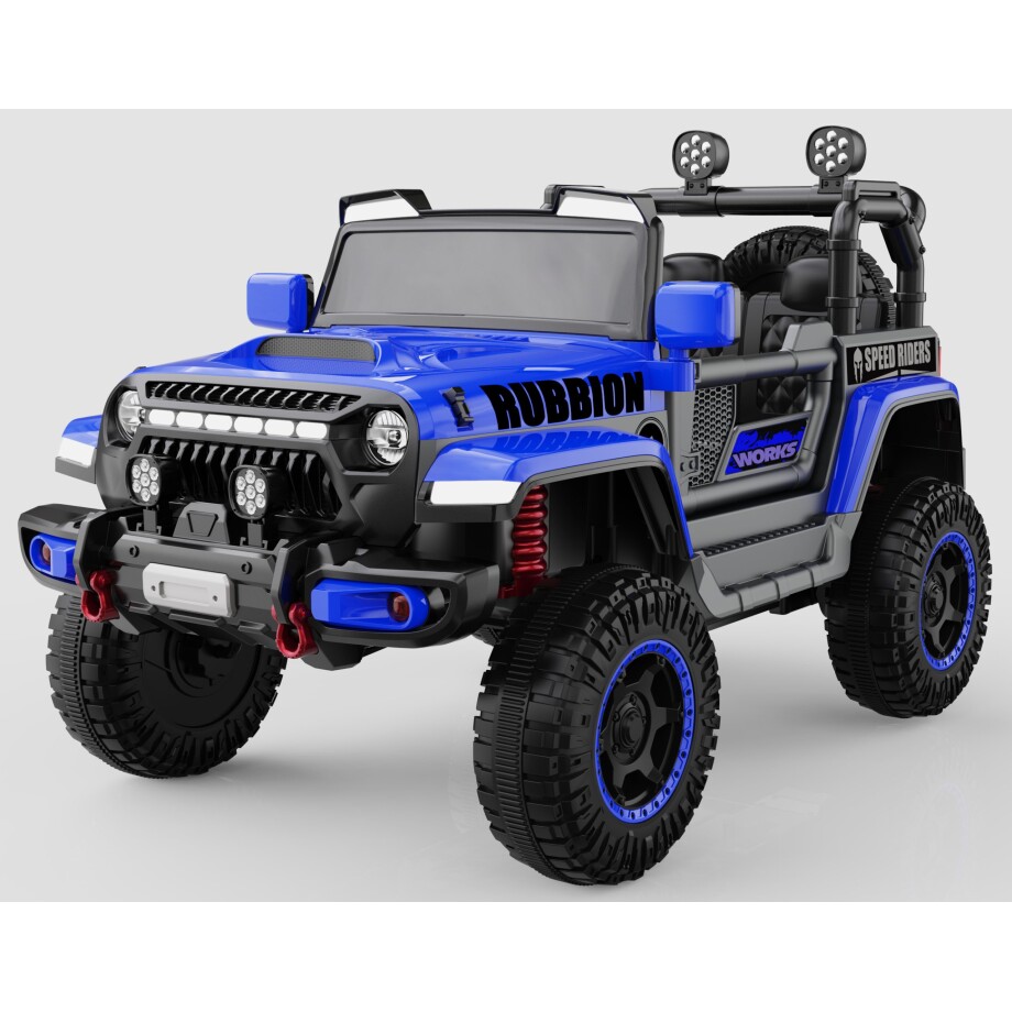 029599 džip rubbion plavi električni džip rubbion 12v sa amortizorima i daljinskim upravljačem