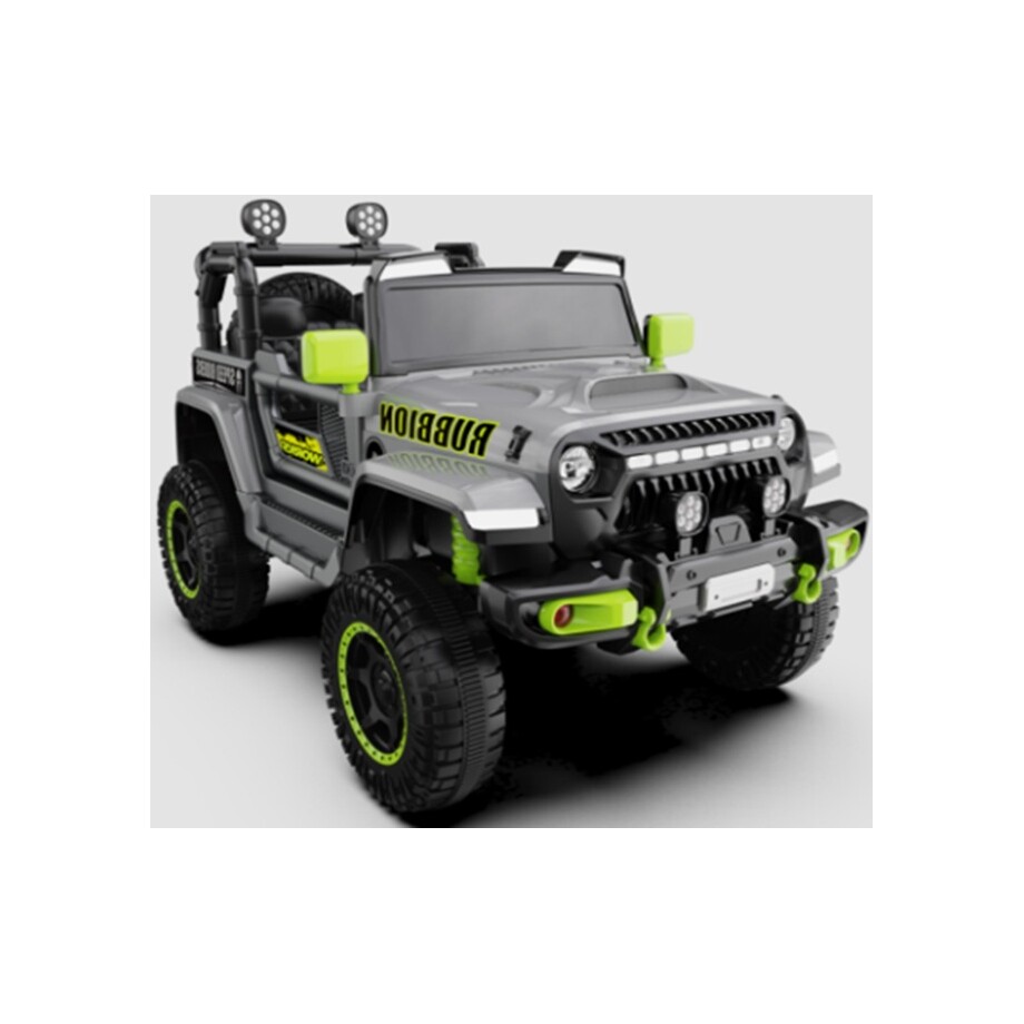 029599 džip rubbion džip rubbion 12v sivi električni vozilo za decu sa daljinskim upravljačem