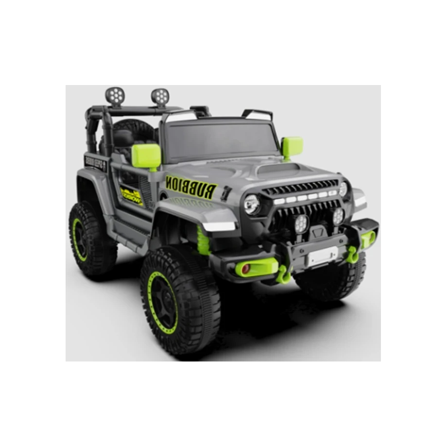 029599 džip rubbion džip rubbion 12v sivi električni vozilo za decu sa daljinskim upravljačem