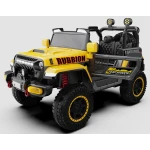 029599 džip rubbion 12v žuti žuti električni džip rubbion 12v sa daljinskim upravljačem za decu
