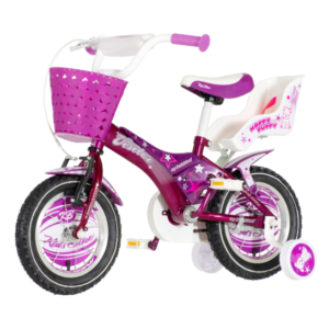 Bicikl kids visitor happy 12" 9" v-brake kontra 95-115cm (12") ljubičasti perla uv sjaj - Slika 5