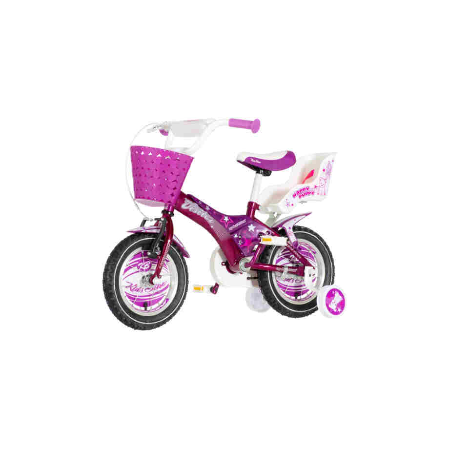 Bicikl kids visitor happy 12" 9" v-brake kontra 95-115cm (12") ljubičasti perla uv sjaj 1120027 17