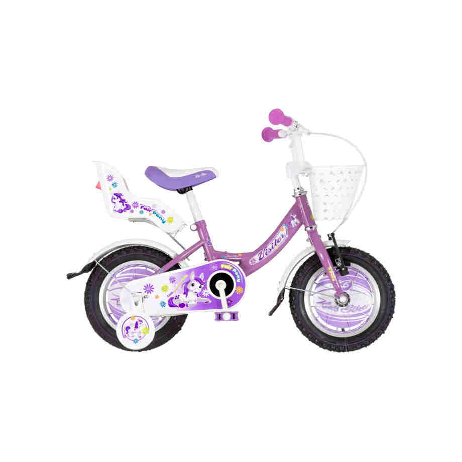Bicikl kids visitor pony 12" 7" v-brake kontra 95-115cm (12") ljubičasti perla 1120028 05