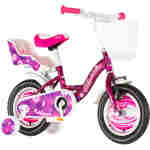 Bicikl kids visitor liloo 12" 8" v-brake kontra 95-115 cm (12") ljubičasti perla uv sjaji - Slika 1