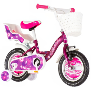 Bicikl kids visitor liloo 12" 8" v-brake kontra 95-115 cm (12") ljubičasti perla uv sjaji