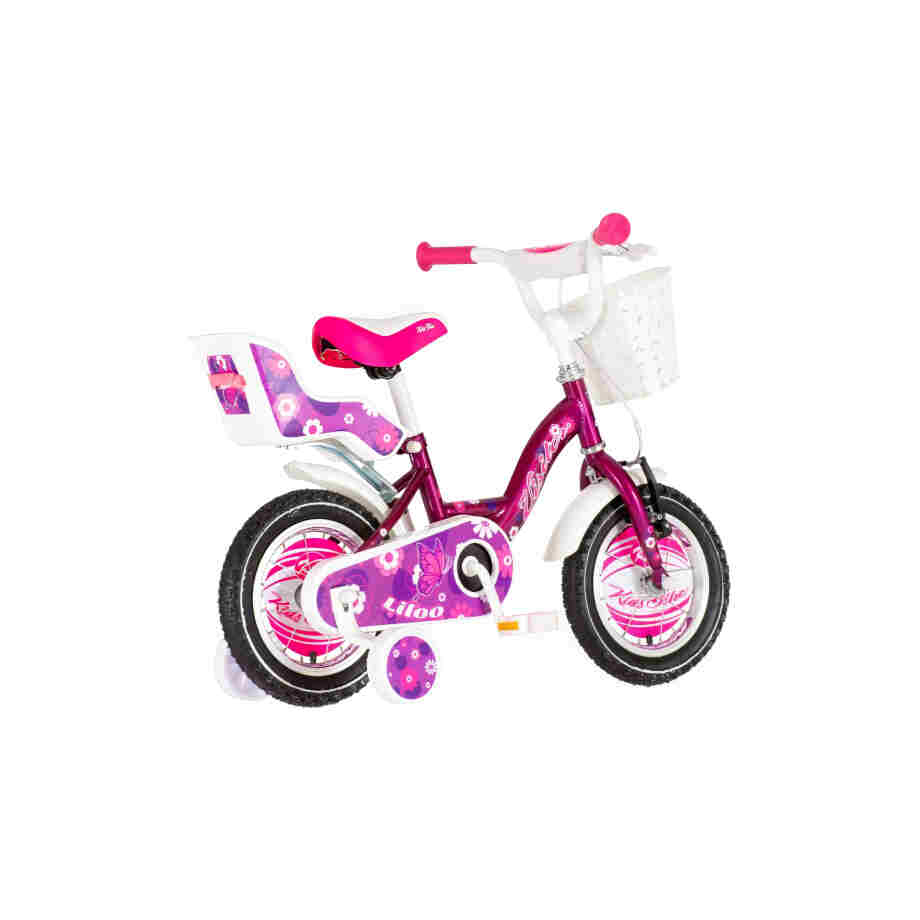 Bicikl kids visitor liloo 12" 8" v-brake kontra 95-115 cm (12") ljubičasti perla uv sjaji
