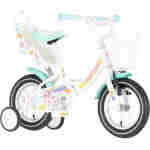 Bicikl kids visitor lola 12" 7" v-brake kontra 95-115cm (12") belo roze perla bicikl kids visitor lola 12 belo roze perla sa pomoćnim točkićima