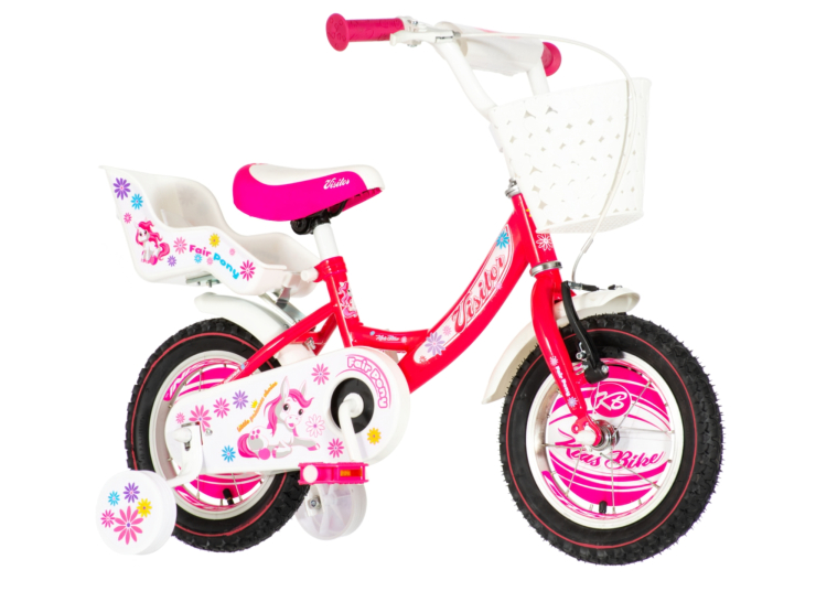 Bicikl kids visitor fairpony 12" 7" v-brake kontra 95-115cm (12") crveni