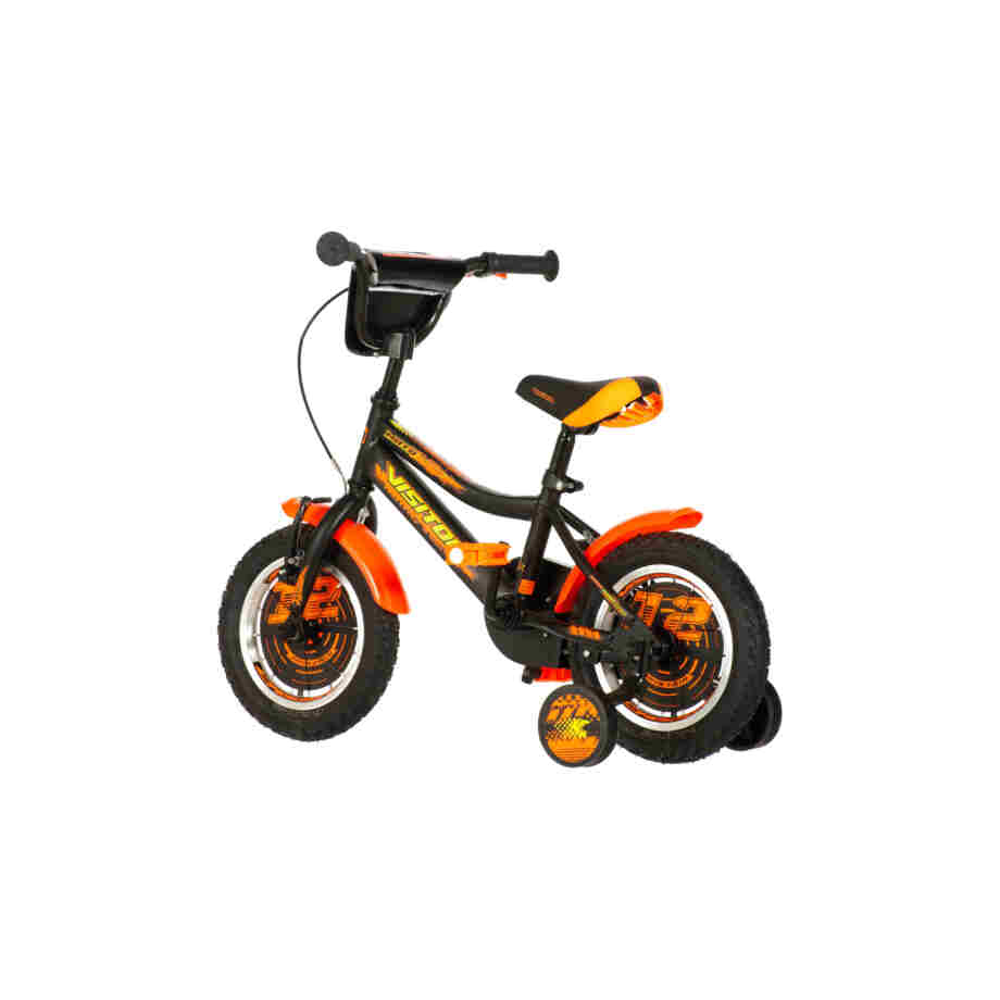Bicikl kids visitor motocross 12" 8" v-brake 95-115cm (12") crno narandžasti polu mat 1120071 13