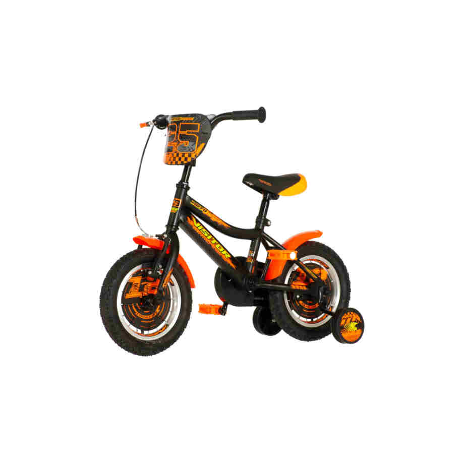 Bicikl kids visitor motocross 12" 8" v-brake 95-115cm (12") crno narandžasti polu mat 1120071 17