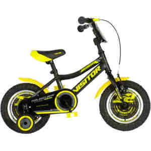 Bicikl kids visitor ranger 12" 8" v-brake kontra 95-115cm (12") crno žuti polu mat Bicikl kids visitor ranger 12" 8" v-brake kontra 95-115cm (12") crno žuti polu mat - Slika 2