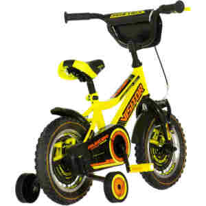 Bicikl kids visitor ranger 12" 8" v-brake  kontra 95-115cm (12") neon žuti uv - Slika 3