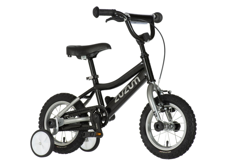 Bicikl kids zuzum 12" 8" v-brake kontra 95-115cm (12") crni hrom uv