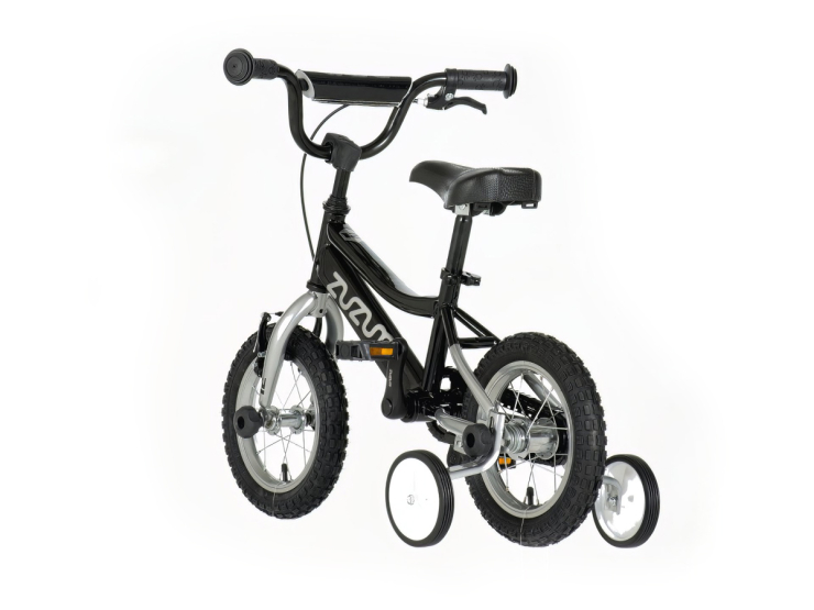 Bicikl kids zuzum 12" 8" v-brake kontra 95-115cm (12") crni hrom uv