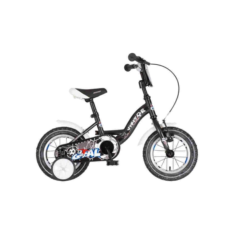 Bicikl kids visitor goal 12" 8" v-brake kontra 95-115cm (12") crni Bicikl kids visitor goal 12" 8" v-brake kontra 95-115cm (12") crni