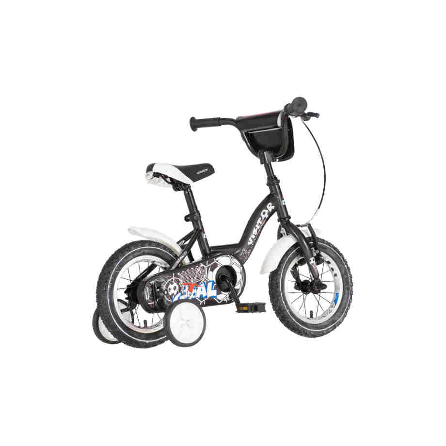 Bicikl kids visitor goal 12" 8" v-brake kontra 95-115cm (12") crni Bicikl kids visitor goal 12" 8" v-brake kontra 95-115cm (12") crni