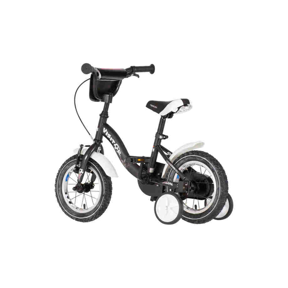 Bicikl kids visitor goal 12" 8" v-brake kontra 95-115cm (12") crni Bicikl kids visitor goal 12" 8" v-brake kontra 95-115cm (12") crni
