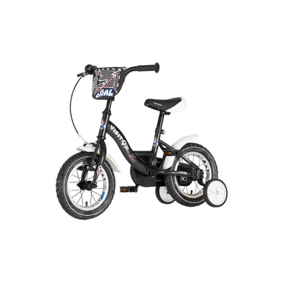 Bicikl kids visitor goal 12" 8" v-brake kontra 95-115cm (12") crni Bicikl kids visitor goal 12" 8" v-brake kontra 95-115cm (12") crni
