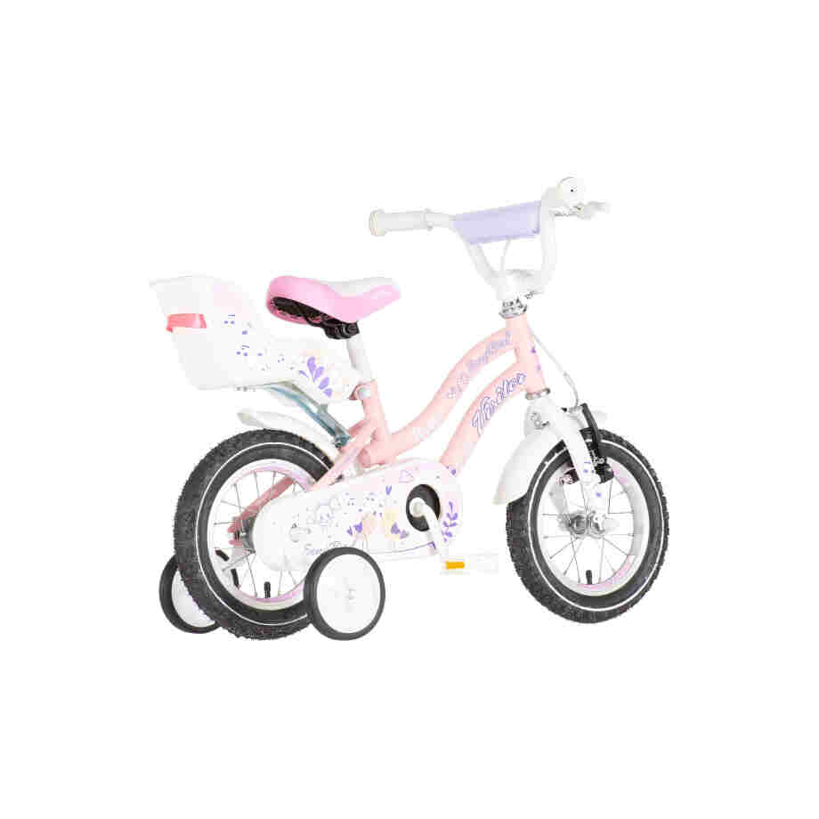 Bicikl kids visitor songbird 12" 7" v-brake kontra 95-115cm (12") roze bicikl kids visitor songbird 12 dečiji bicikl visitor songbird 12 roze sa podesivim sedlom