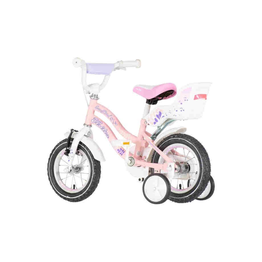 Bicikl kids visitor songbird 12" 7" v-brake kontra 95-115cm (12") roze bicikl kids visitor songbird 12 dečiji bicikl visitor songbird 12 roze sa podesivim sedlom