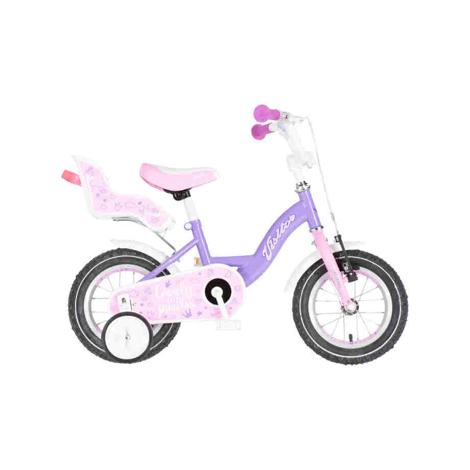Bicikl kids visitor liloo 12" 8" v-brake kontra 95-115cm (12") ljubičasto roze perla bicikl kids visitor liloo 12 bicikl visitor liloo 12 inča ljubičasto roze perla za devojčice