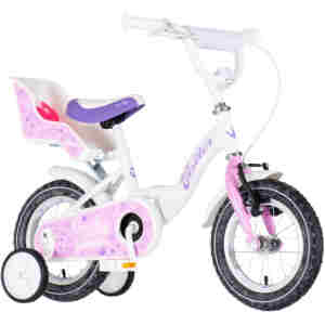 Bicikl kids visitor liloo 12" 8" v-brake kontra 95-115cm (12") belo roze perla bicikl kids visitor liloo 12 visitor liloo bicikl 12 inča belo roze perla za devojčice
