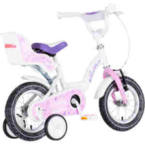 Bicikl kids visitor liloo 12" 8" v-brake kontra 95-115cm (12") belo roze perla bicikl kids visitor liloo 12 visitor liloo bicikl 12 inča belo roze perla za devojčice
