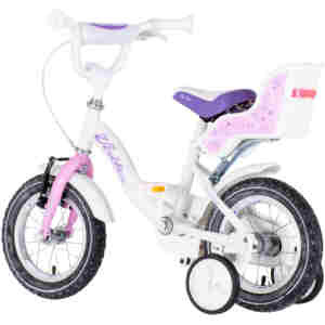 Bicikl kids visitor liloo 12" 8" v-brake kontra 95-115cm (12") belo roze perla bicikl kids visitor liloo 12 visitor liloo bicikl 12 inča belo roze perla za devojčice