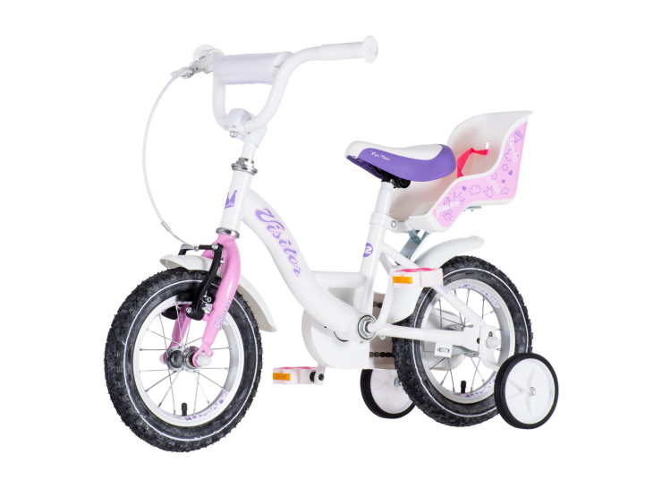 Bicikl kids visitor liloo 12" 8" v-brake kontra 95-115cm (12") belo roze perla bicikl kids visitor liloo 12 visitor liloo bicikl 12 inča belo roze perla za devojčice