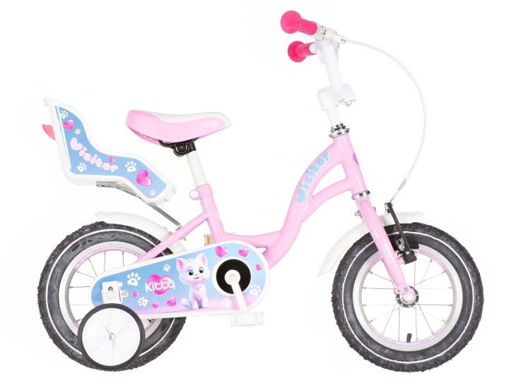 bicikl kids visitor kitty 12 visitor kitty bicikl 12 inča roze boja za devojčice