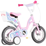 Bicikl kids visitor kitty 12" 7" v-brake kontra 95-115cm (12") roze bicikl kids visitor kitty 12 visitor kitty bicikl 12 inča roze boja za devojčice