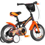 Bicikl kids visitor truck 12" 7" v-brake kontra 95-115cm (12") crno narandžasti uv bicikl kids visitor truck 12 visitor truck bicikl 12 inča crno narandžasti sa anatomskim sedištem