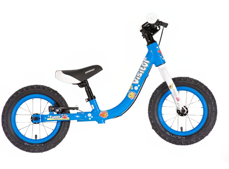 Bicikl kids visitor gur gur 12" alu 7" v-brake 95-115cm (12") plavi bicikl kids visitor gur gur plavi sa aluminijumskim ramom