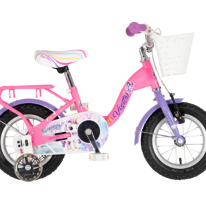 bicikl kids visitor unicorn 12 visitor unicorn 12 roze dečiji bicikl sa pomoćnim točkićima i