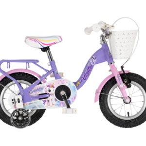 bicikl kids visitor unicorn 12 visitor unicorn 12 dečiji bicikl ljubičasti sa pomoćnim točkićima