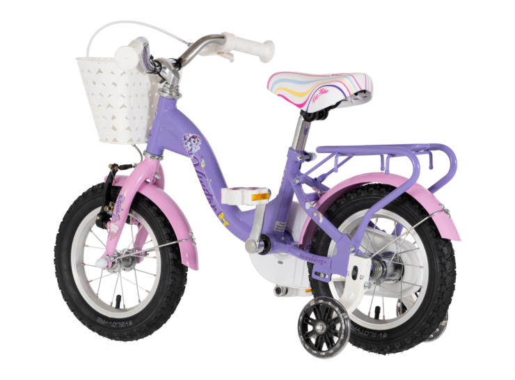 Bicikl kids visitor unicorn 12" 8" v-brake kontra 95-115cm (12") ljubičasti bicikl kids visitor unicorn 12 visitor unicorn 12 dečiji bicikl ljubičasti sa pomoćnim točkićima
