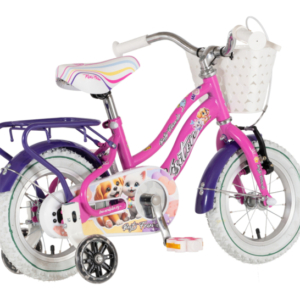 Bicikl kids visitor best friend 12" 8" v-brake kontra 95-115cm (12") roze neon uv sjaj bicikl kids visitor best friend visitor best friend 12 dečiji bicikl roze neon uv sjaj