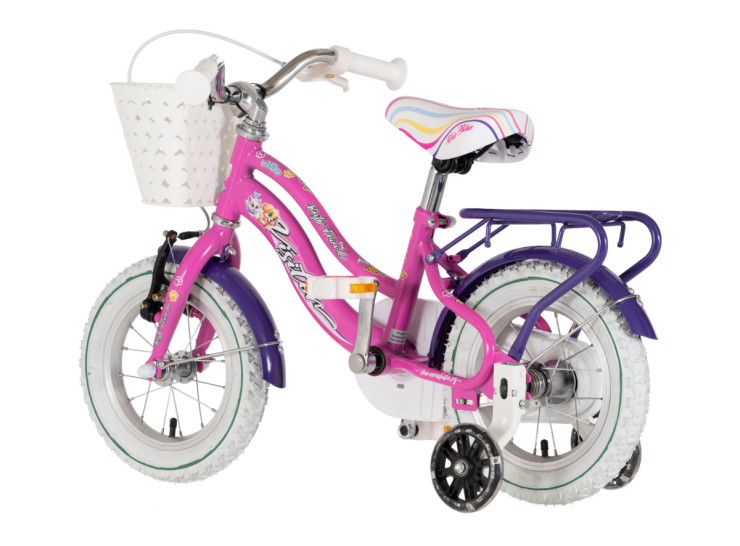 Bicikl kids visitor best friend 12" 8" v-brake kontra 95-115cm (12") roze neon uv sjaj bicikl kids visitor best friend visitor best friend 12 dečiji bicikl roze neon uv sjaj