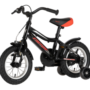 Bicikl kids visitor redstriker 12" 8" v-brake kontra 95-115cm (12") crno crveni bicikl kids visitor redstriker 12 dečiji bicikl visitor redstriker 12 inča crno crveni sa pomoćnim