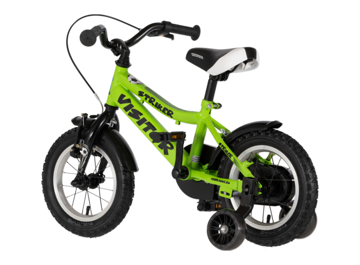 bicikl kids visitor striker 12 visitor striker 12 dečiji bicikl zeleni neon sa pomoćnim točkićima