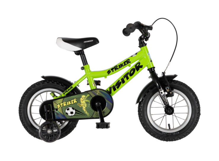 bicikl kids visitor striker 12 visitor striker 12 dečiji bicikl zeleni neon sa pomoćnim točkićima