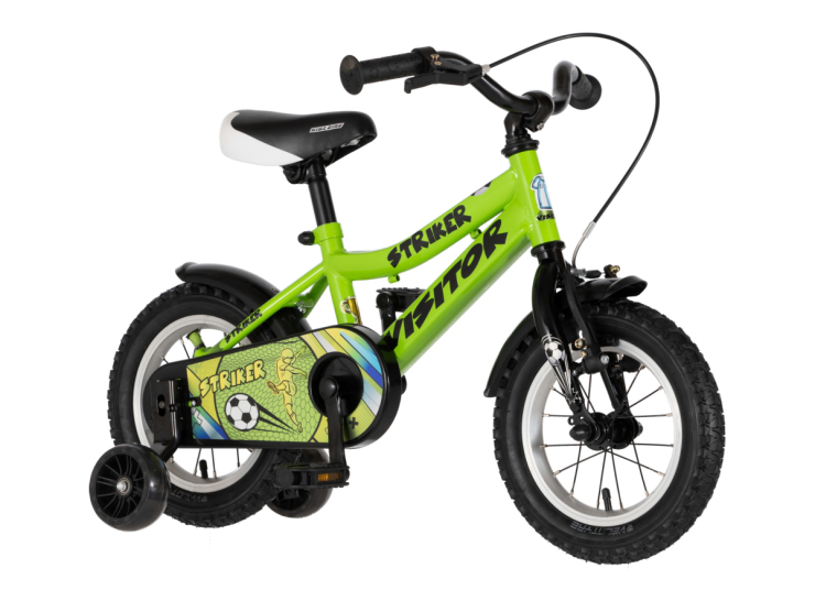 bicikl kids visitor striker 12 visitor striker 12 dečiji bicikl zeleni neon sa pomoćnim točkićima